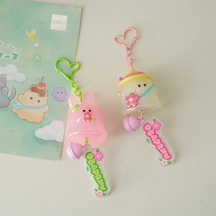 幽幽家族卡通小幽灵风铃钥匙扣创意可爱公仔情侣闺蜜包包挂件配饰