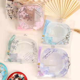 徽章收纳亚克力展示框中式古风月影迢迢吧唧砖58mm加厚谷美摆件挂