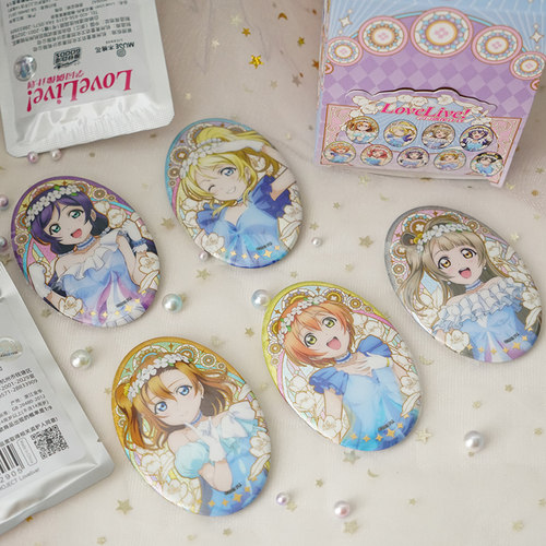 椭圆徽章盲袋正版授权LoveLive!繁花系列吧唧国谷二次元动漫周边