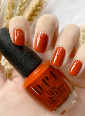 OPI指甲油V26网红色南瓜色显白气质脏橘色无毒持久美甲脚原装仙女