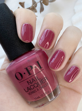 美国原装正品OPI指甲油冰岛系列I64 15ML 橡皮红显白美腻持久原装