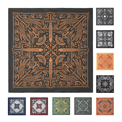 复古腰果花方巾vintage头巾