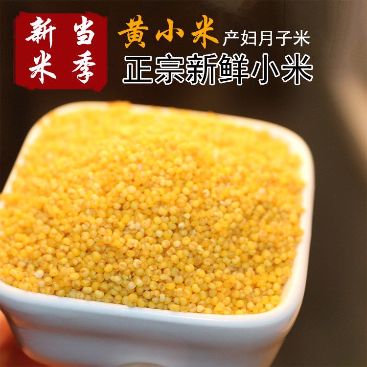 陕北黄小米2022陕西新小米粮食熬粥食用小米粥小黄米500g