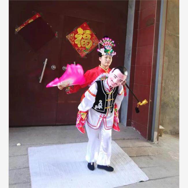 新款老汉背妻演出道具全