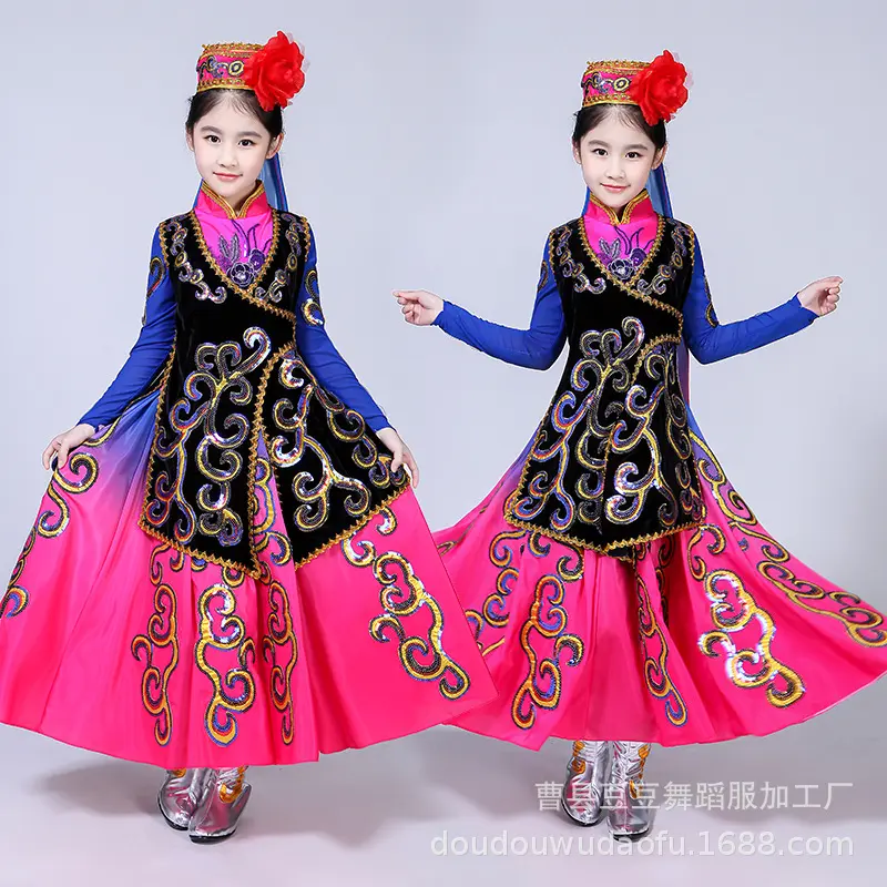 新款新疆民族服维吾尔族舞蹈服