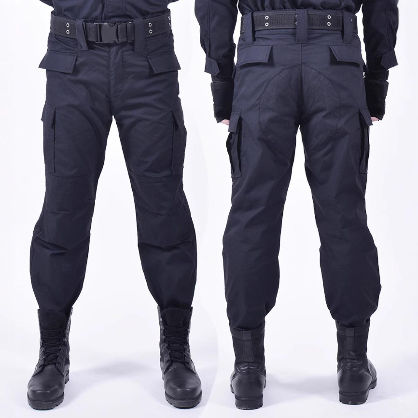 2021保安作训裤黑色物业制服短袖