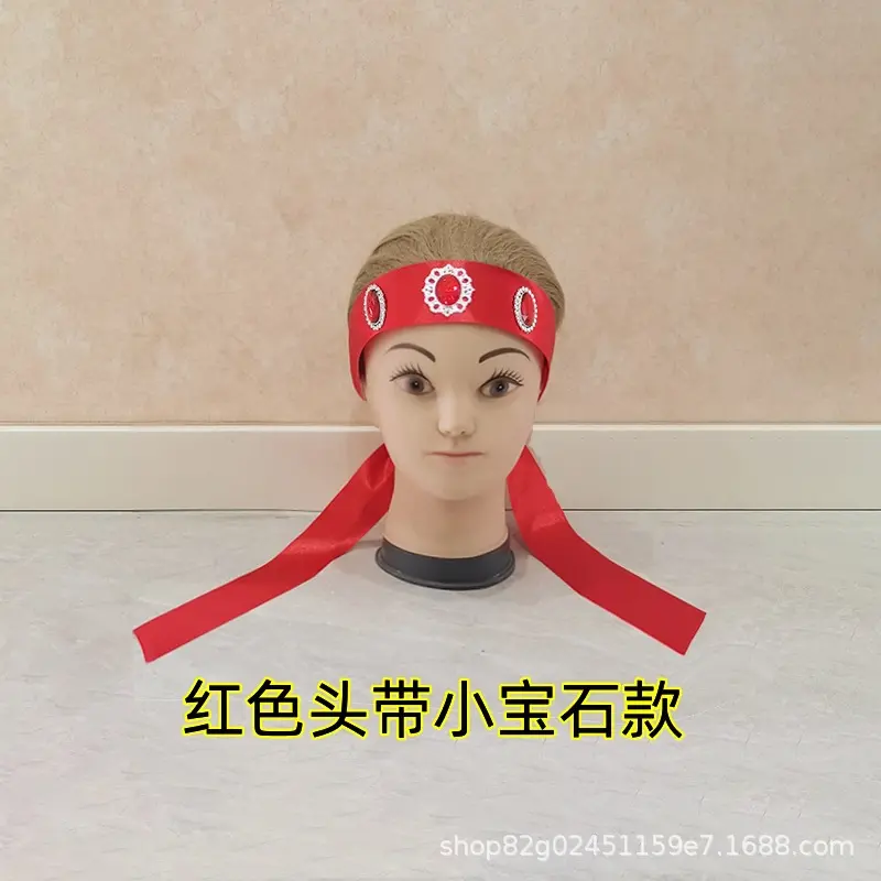 蒙古族藏族发带民族风舞蹈演出