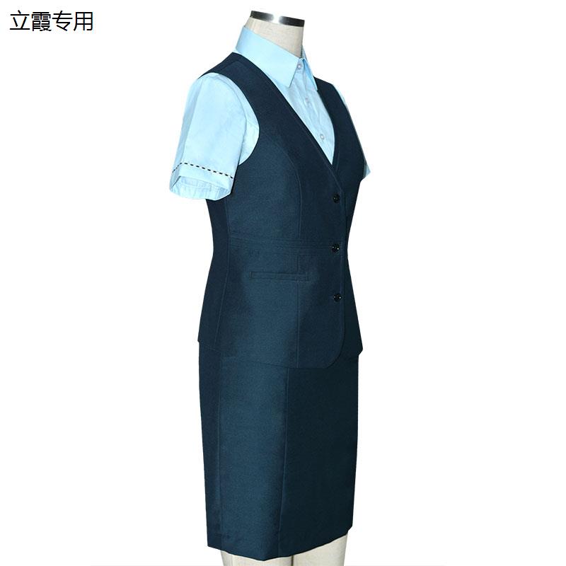 2017新款邮政马甲邮储银行制服卦子邮局工作服女装马夹秋裙子裤子