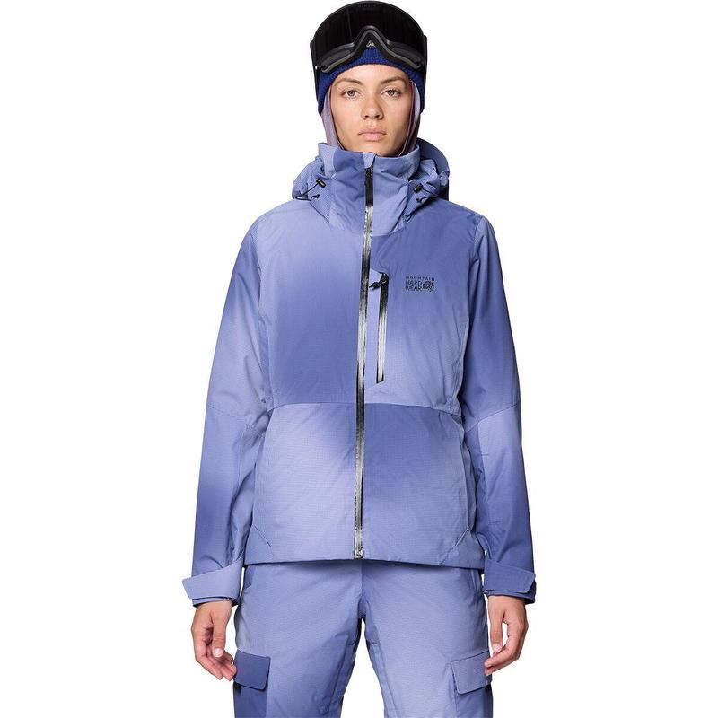 Mountain hardwear山浩女士冲锋衣防水防风保暖滑雪服连帽长袖