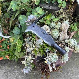 孙铁匠弹簧钢一体锻打凤头鸟刀柴刀弯刀镰刀开路割草挖土垂钓露营