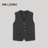 上衣坎肩 洋气外搭无袖 李子木先生休闲外穿小香马甲女2026春季 新款