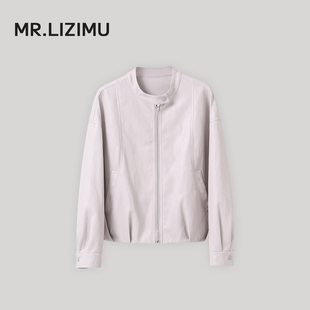 李子木先生春季休闲简约皮衣外套女2026新款百搭立领减龄PU夹克衫