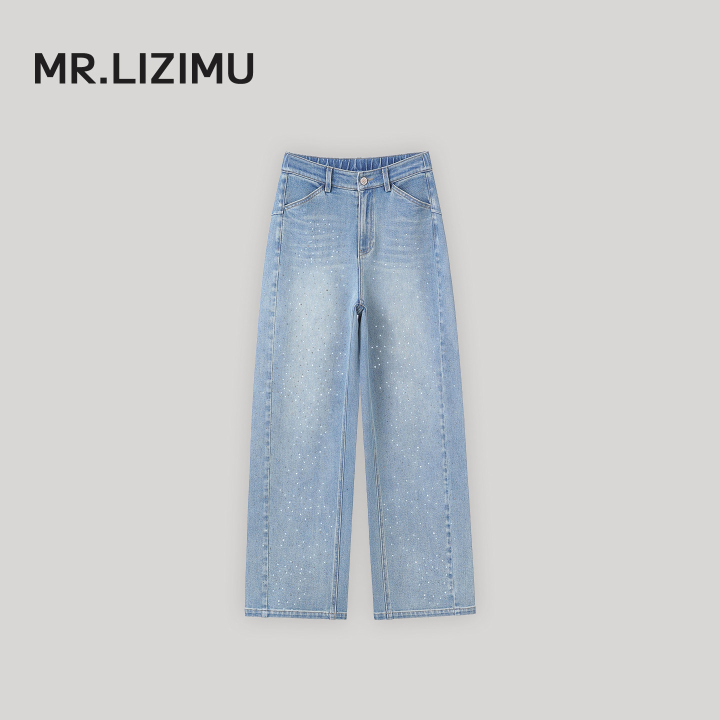 李子木先生宽松百搭高腰牛仔裤女2026春季新款显瘦减龄直筒裤长裤