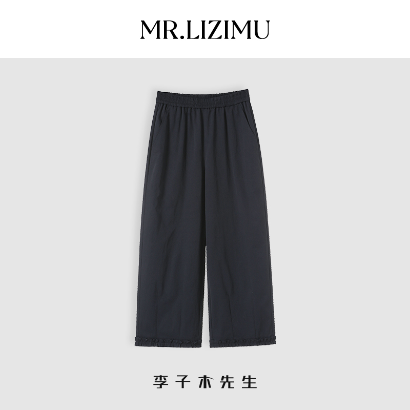 夏季休闲八分裤宽松休闲直筒裤女