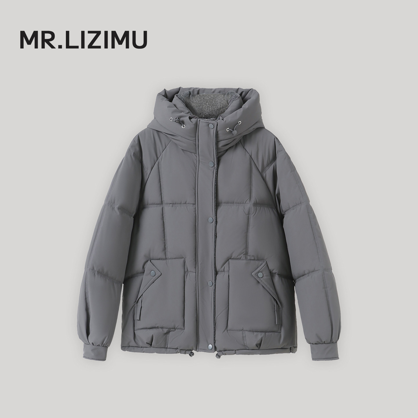 李子木先生休闲连帽棉服女2025冬季新款加厚防风保暖百搭棉衣外套