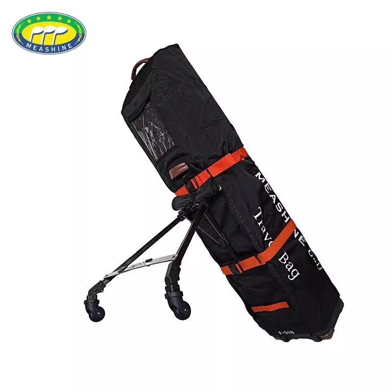 MEASHINE美晟高尔夫航空包外套 支架轮球包外罩 高尔夫托运球包