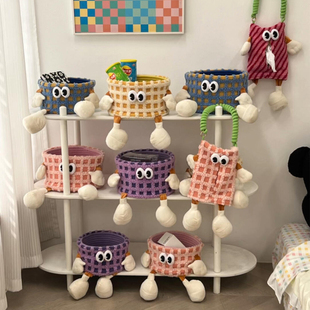 收纳篮玩具家用【快递100】筐杂物个小零食框框新家的多巴胺怪兽