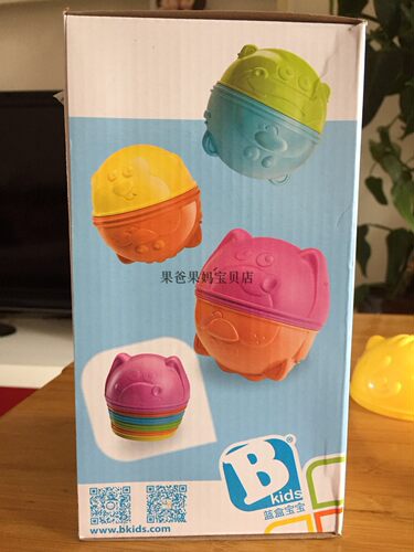 蓝盒叠叠乐动物波波数字颜色1岁
