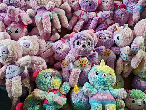 出口美国pajama睡衣骆驼爆米花香味毛绒独角兽小狗翻转玩偶