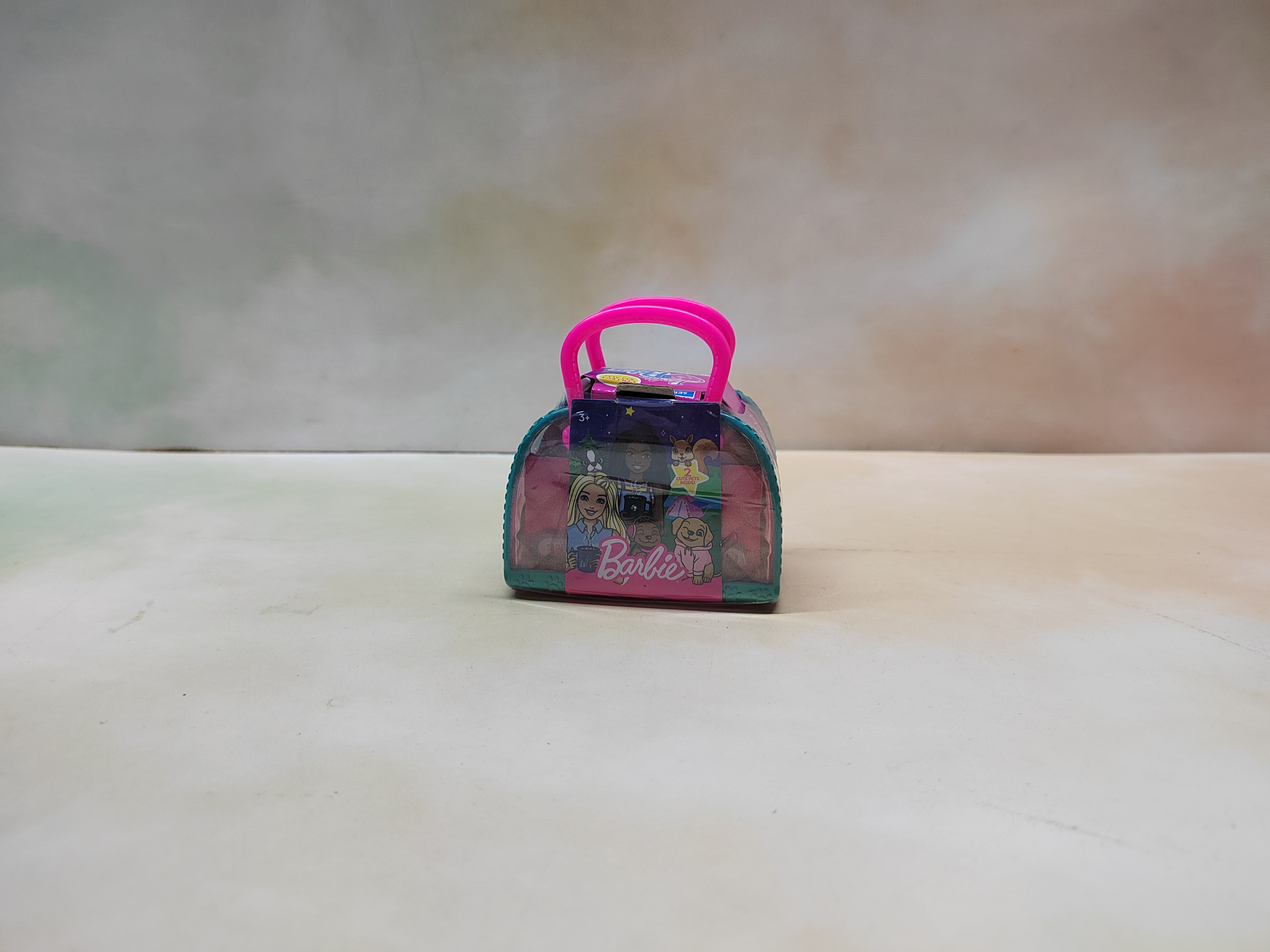 BanliePets芭比娃娃冒险屋植绒口袋迷你狗狗宠物宝贝过家家