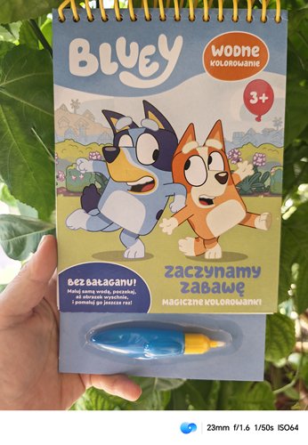 Blu ey水彩涂色本儿童创意绘画启蒙益智玩具3岁以上宝宝涂鸦神器