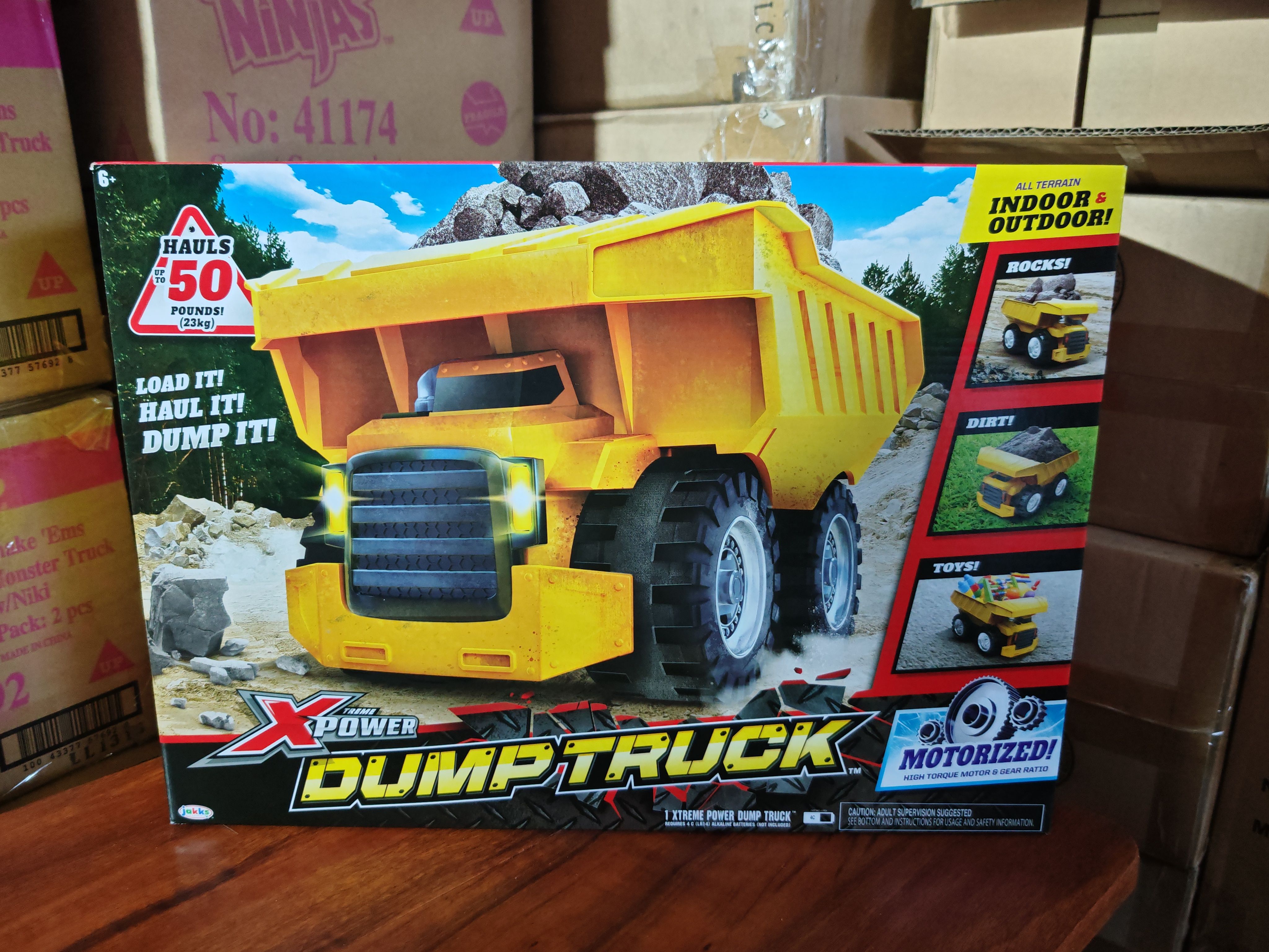 jakks DUMP TRUCK超大工程车可承重男孩卡车圣诞节过年送礼物首选