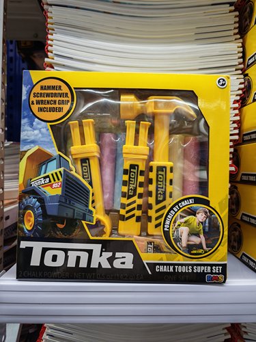 出口英国 原装8支装彩色大支粉笔 户外玩具 画笔联名tonka大粉笔