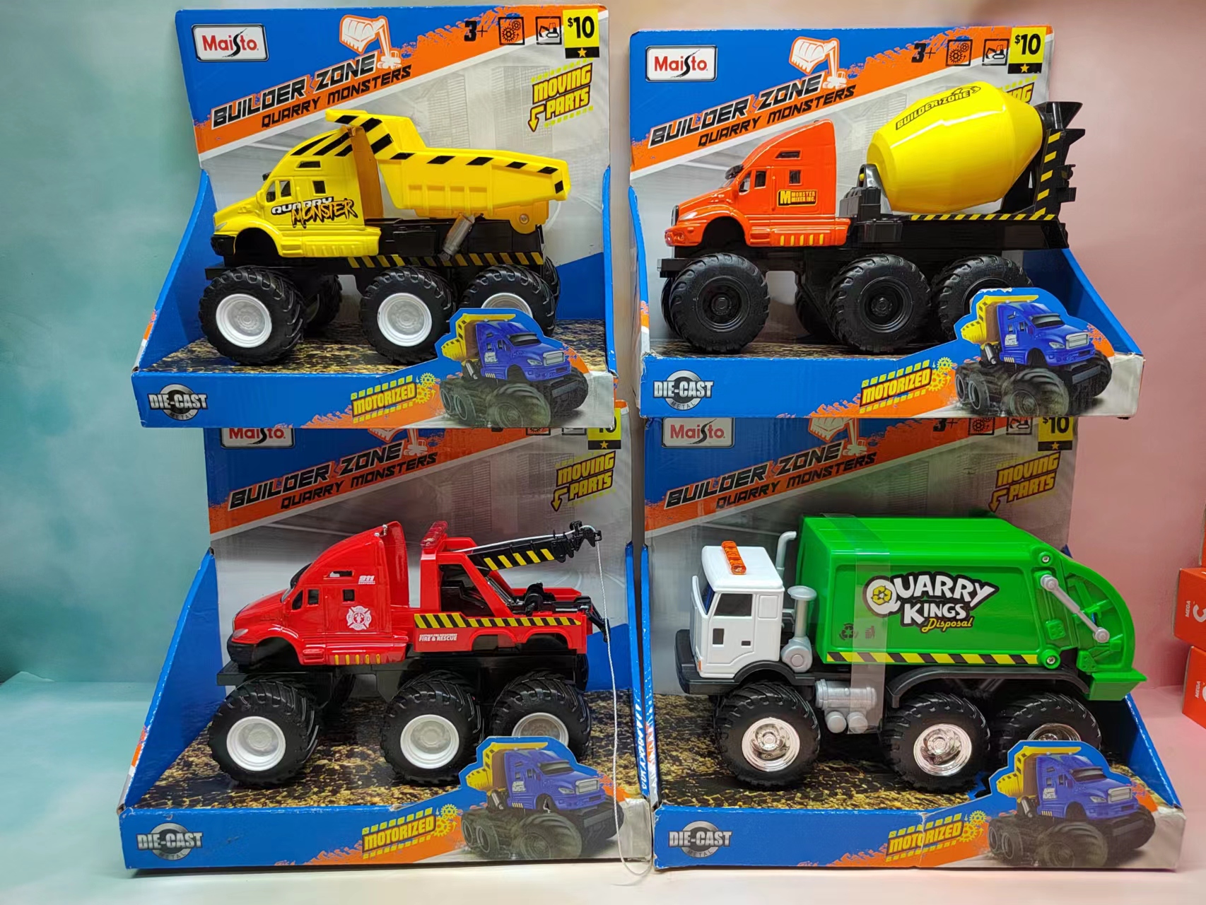 美驰图合金工程车男孩女孩玩具