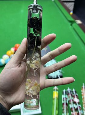 水晶定制中国游龙玫瑰花玫瑰加长把台球杆大小头杆加长把 成品