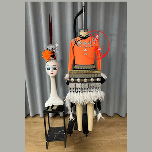 苗族锦鸡炫美舞蹈服装演出服艺考定制民族舞服饰定制原版