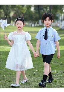 六一儿童节演出服装夏季幼儿园毕业照小学生校服英伦风合唱表演服