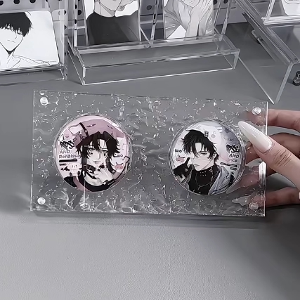 亚克力磁吸58mm吧唧托展示架