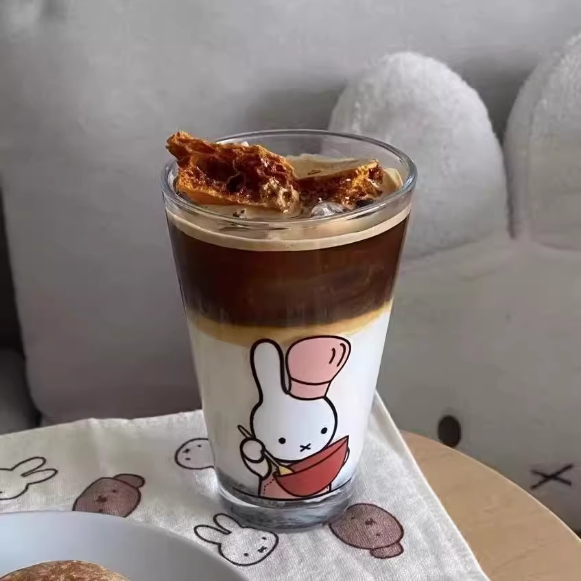 miffy米菲兔厨师系列玻璃杯卡通