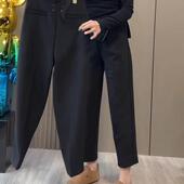 显瘦时尚 高级直筒烟管裤 西装 哈伦裤 欧货西裤 弹力休闲裤 女春夏新款