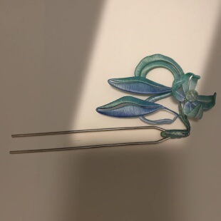 只此青绿原创非遗缠花成品发簪汉服发饰步摇日常优雅百搭旗袍头饰