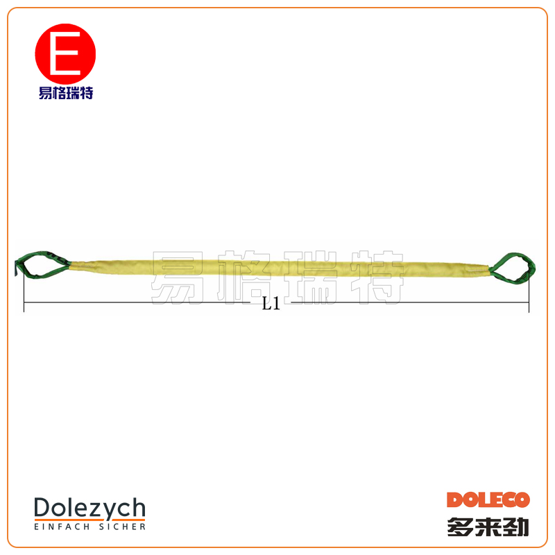 德莱奇DOLECO多来劲高强度圆形吊环吊带聚酯纤维吊索具品质
