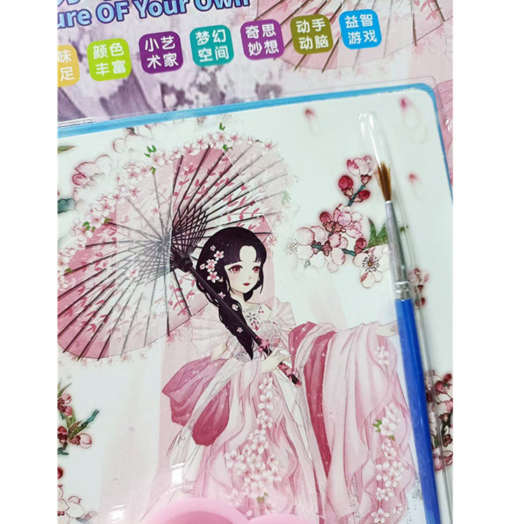 涂颜色新款满包邮颜料毛刷笔金粉卡通儿童做手工涂鸦流行款式闪粉