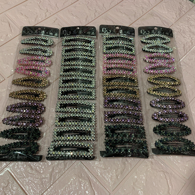 钻发卡满钻bb卡网红款满包邮饰品流行点钻配饰新款发饰彩色小钻卡