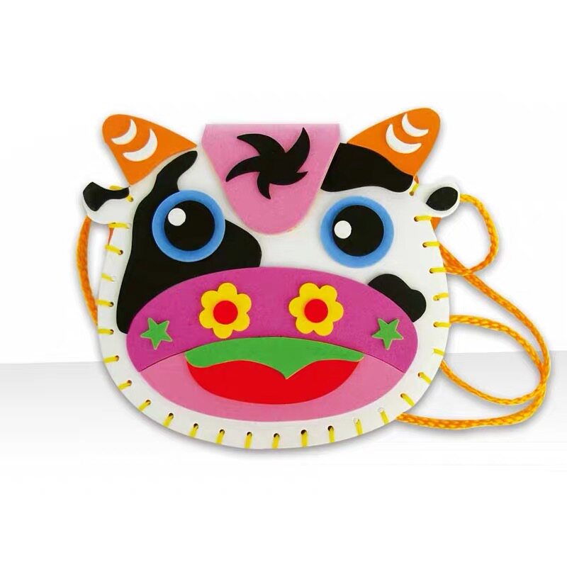 diy 手工小书包材料包背包儿童制作幼儿园亲子eva小学生活动全 套