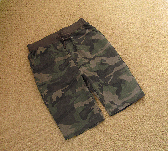 潮牌大码迷彩五分裤沙滩裤男士