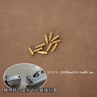 10 штук в среднем ногте (золотой)