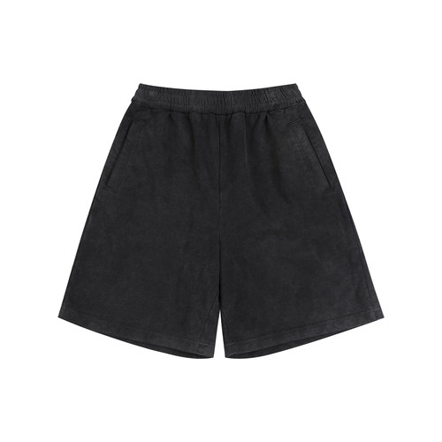 PURE2水洗做旧A字廓型短裤