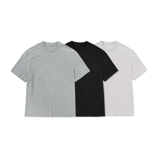 PURE2 BASIC TEE 高支数超柔细腻长绒棉基础合身微廓短袖T恤