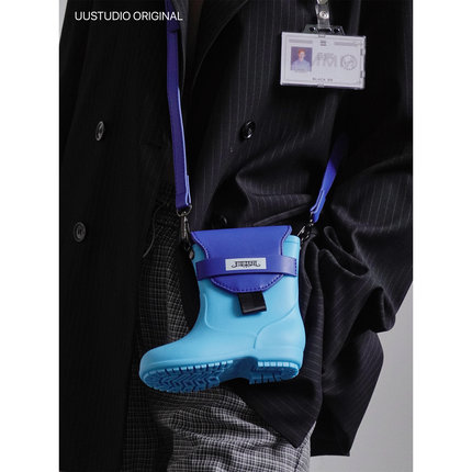 uustudio小众设计感靴子塑胶包包女y2k甜酷辣妹风手机迷你斜挎包