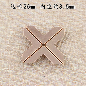 10个装 内空3.5mm铁质书角笔记本护角菜单贴角相册包角衣领压角