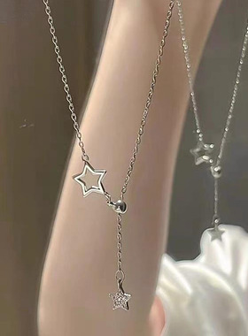 小红书同款s999纯银项链女毛衣链