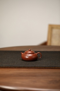 宜兴紫砂壶原矿特级大红袍全手工寒江壶功夫茶具泡茶壶150cc