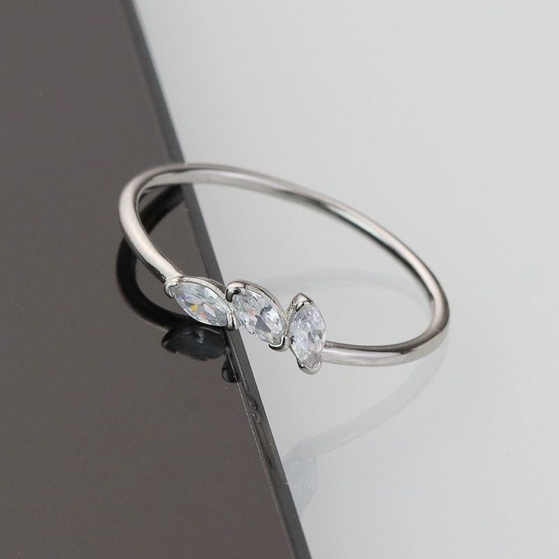 S925纯银森系仙气树叶戒指女 韩版轻奢感食指环小众关节尾戒