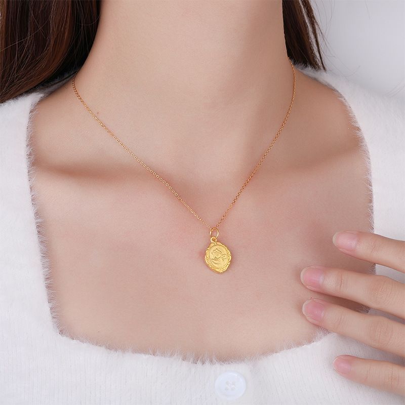 S999纯银多层莲花项链女轻奢复古国风花朵锁骨链2025年迎新年礼物