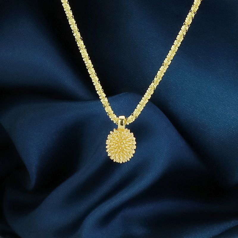 网红同款榴莲吊坠韩版感轻奢波光粼粼留你一生项链女一件